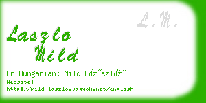 laszlo mild business card
